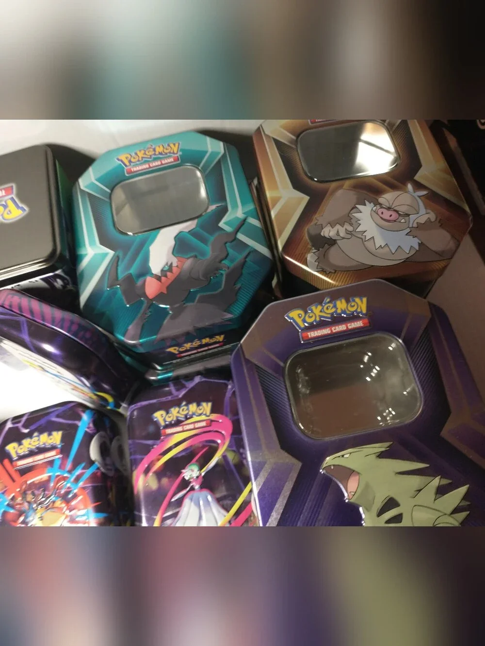 Pokemon TCG Card Poke Tins, Lot of 20, Various Styles Sizes Empty, No Cards